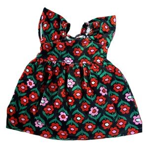 Hanna Andersson Baby Print Velour Dress